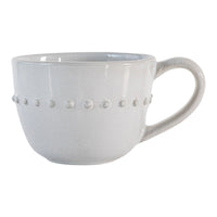 Gallery Interiors Set of 4 Alon Organic Beaded Mug White