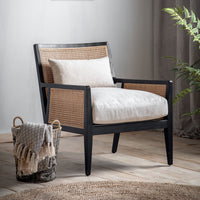 TAX FREE Gallery Interiors Cassiopeia Armchair in Cream