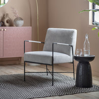 Gallery Interiors Erez Armchair Grey