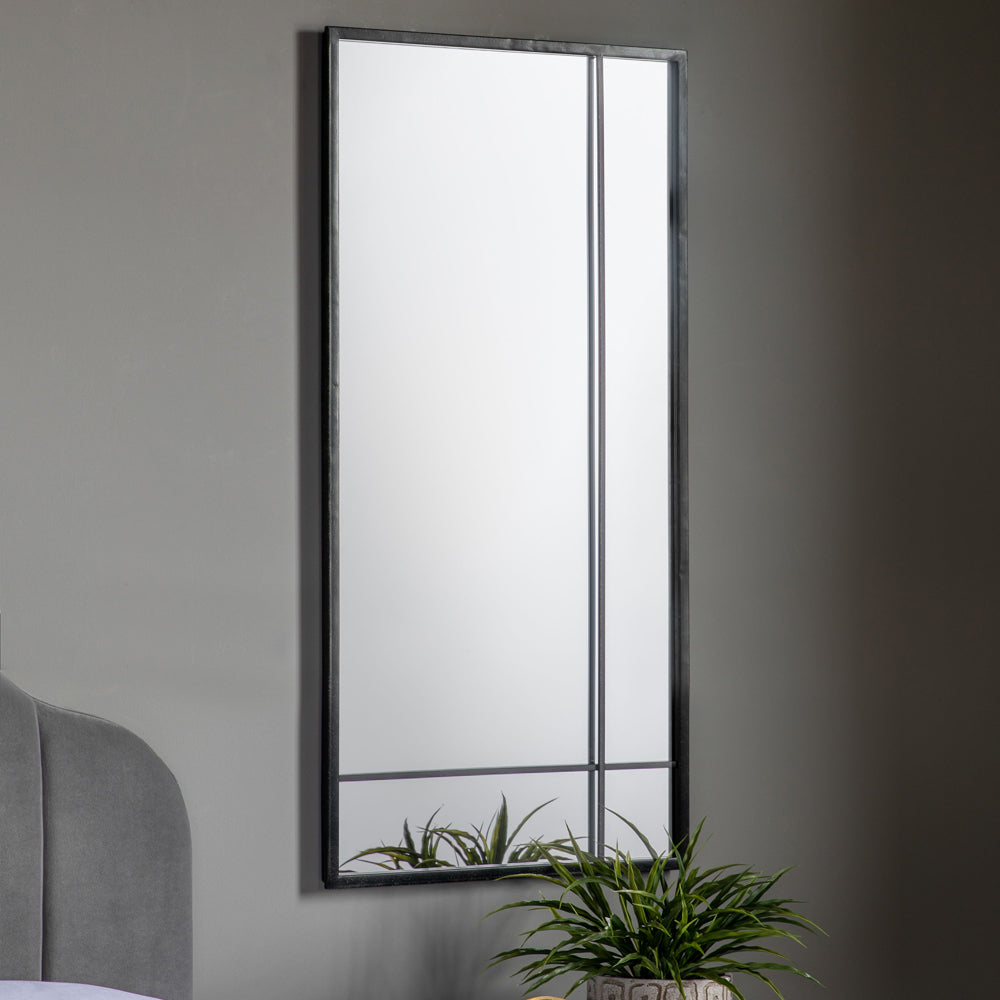 Gallery Interiors Martinez Wall Mirror Black