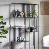 Gallery Interiors Otakar Open Display Unit in Black