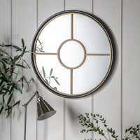 Gallery Interiors Ovesen Mirror Black And Gold