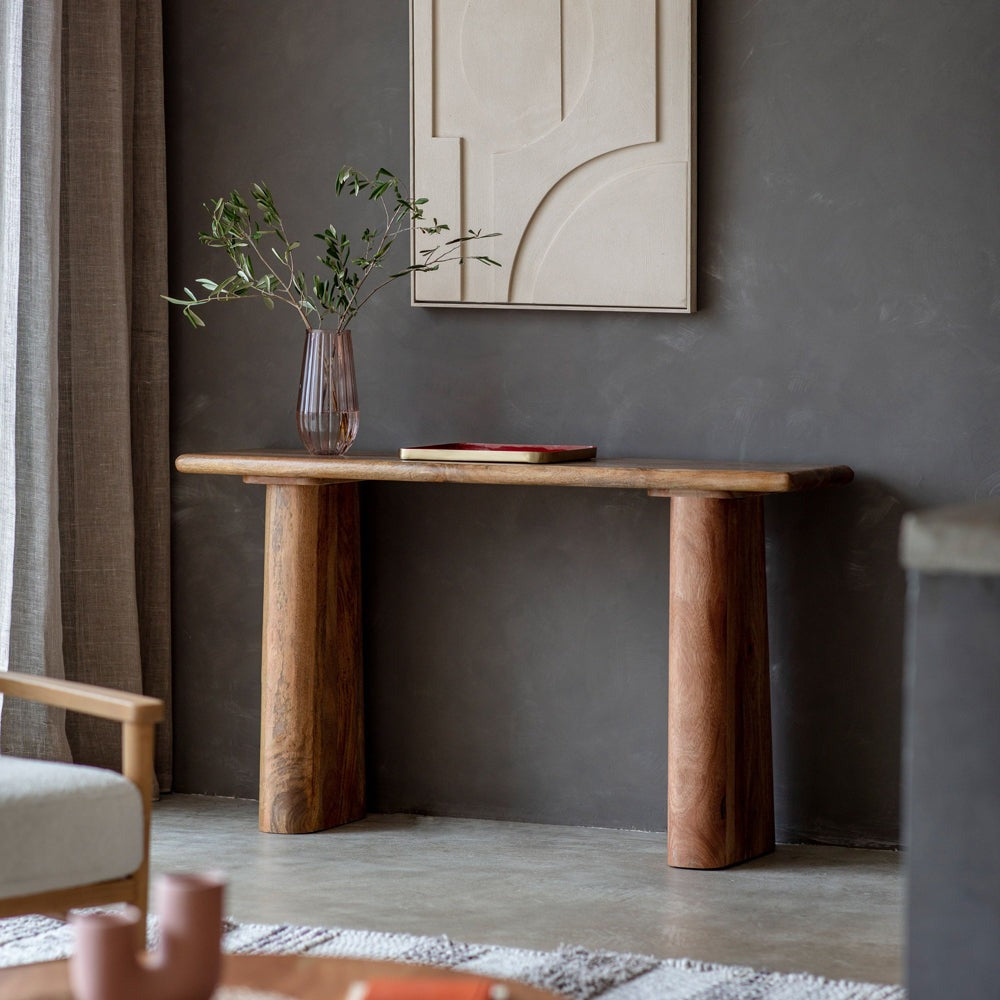 Gallery Interiors Reyna Console Table Natural | Olivia's.com