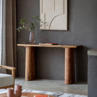 Gallery Interiors Reyna Console Table in Natural