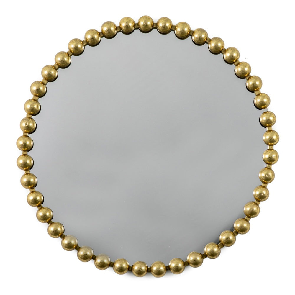 Gallery Interiors Selena Round Wall Mirror Gold