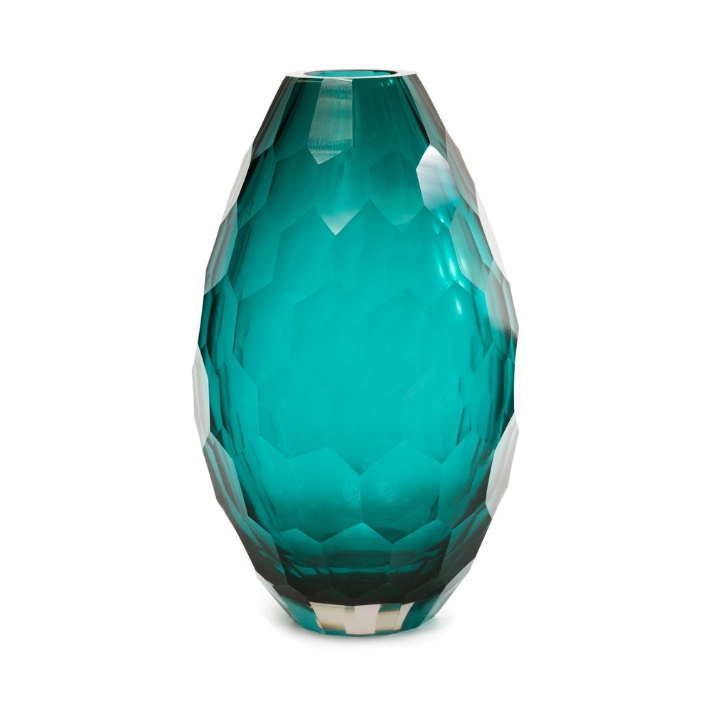 Liang & Eimil Glass Vase Teal - Large