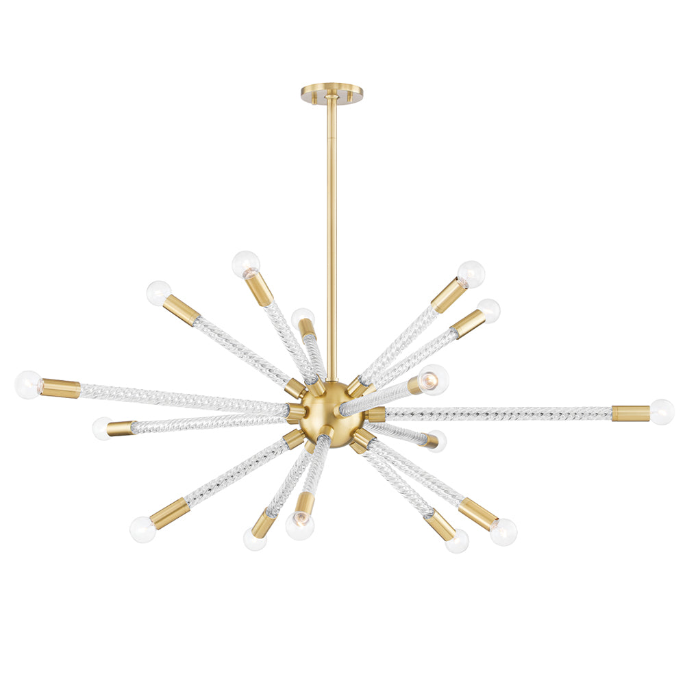 Pippin 15 Light Chandelier - Aged Brass Hudson Valley Lighting 1