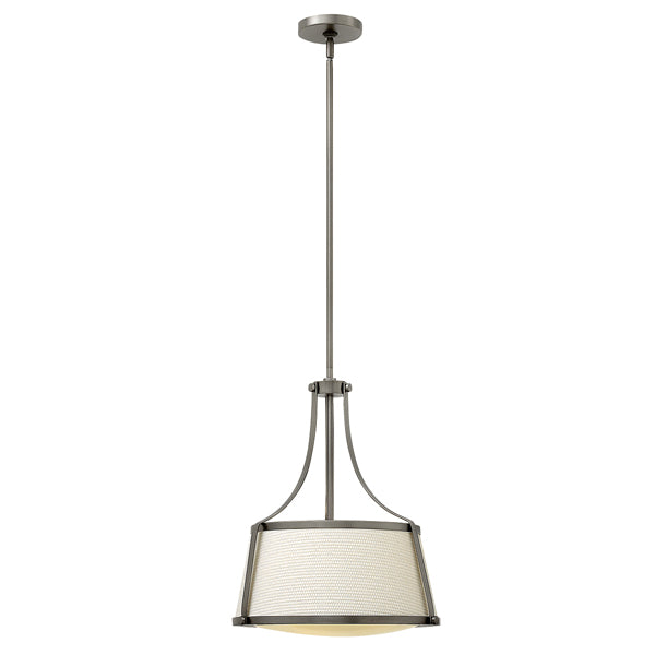 Elstead Hinkley Charlotte 3 Light Pendant Antique Nickel