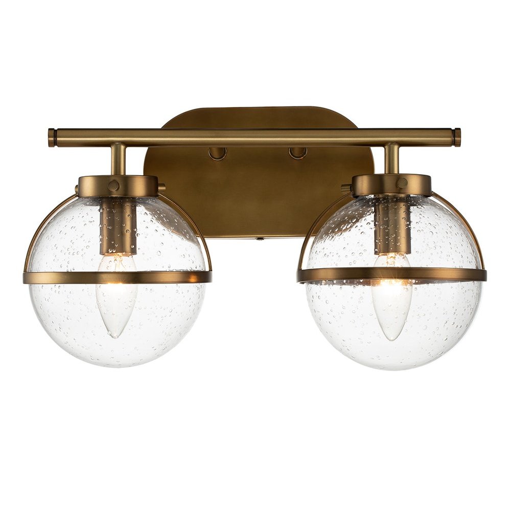 Hinkley Hollis 2 Light Wall Light in Brass & Opal Glass