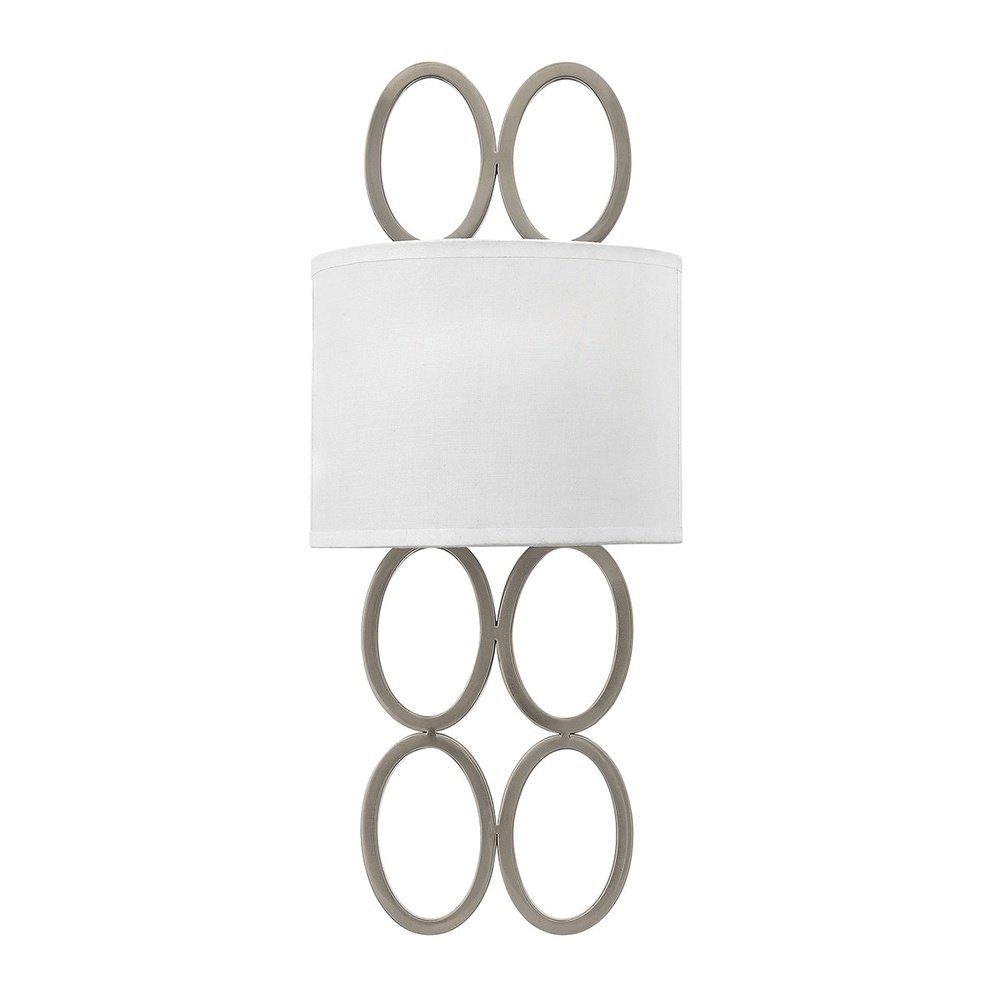 Hinkley Jules 2 Light Wall Light in Brushed Nickel