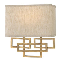 Elstead Lanza 2 Light Wall Light Brushed Bronze