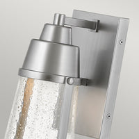 Hinkley Miles 1 Light Wall Lantern in Satin Nickel