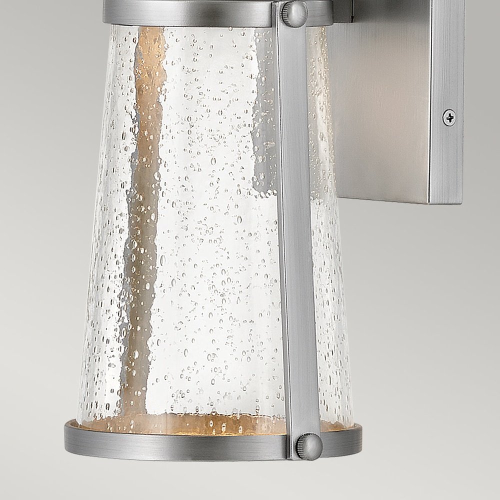 Hinkley Miles 1 Light Wall Lantern in Satin Nickel