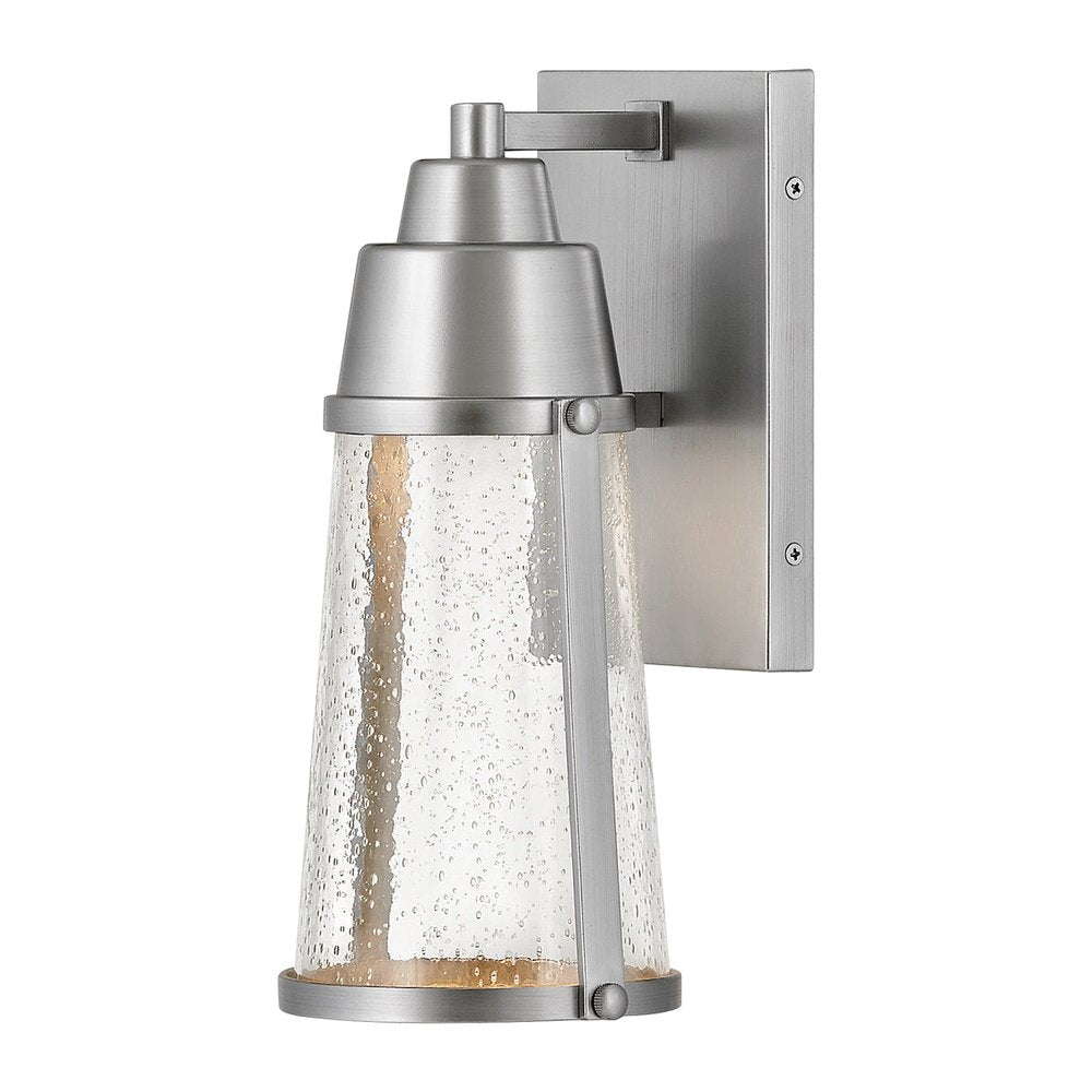 Hinkley Miles 1 Light Wall Lantern in Satin Nickel