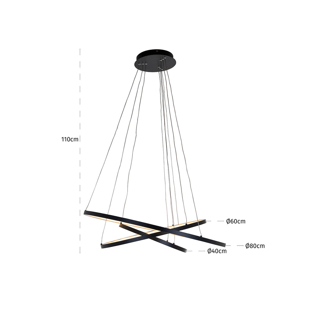 Richmond Amira Hanging Lamp in Black