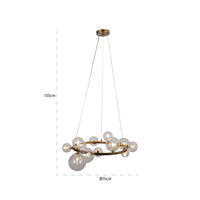 Richmond Yosie Hanging Lamp in Brushed Gold