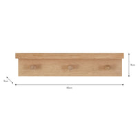 Garden Trading Small Oak Hambledon Peg Shelf