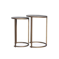 DI Designs Hampton Nest of Tables - Grey Shagreen