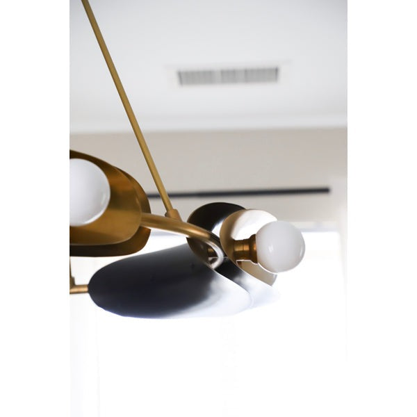 Hopper 9 Light Chandelier - Vintage Brass Bronze Hudson Valley Lighting 7