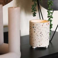 Broste Copenhagen Holder Candle Holder Razzo Rainy Day Multi Colour