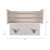 Garden Trading Melcombe Ironing Shelf in Lily White