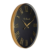 Richmond Deonne Gold Round Wall Clock