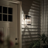 Kichler Barras 1 Light Wall Lantern in Black