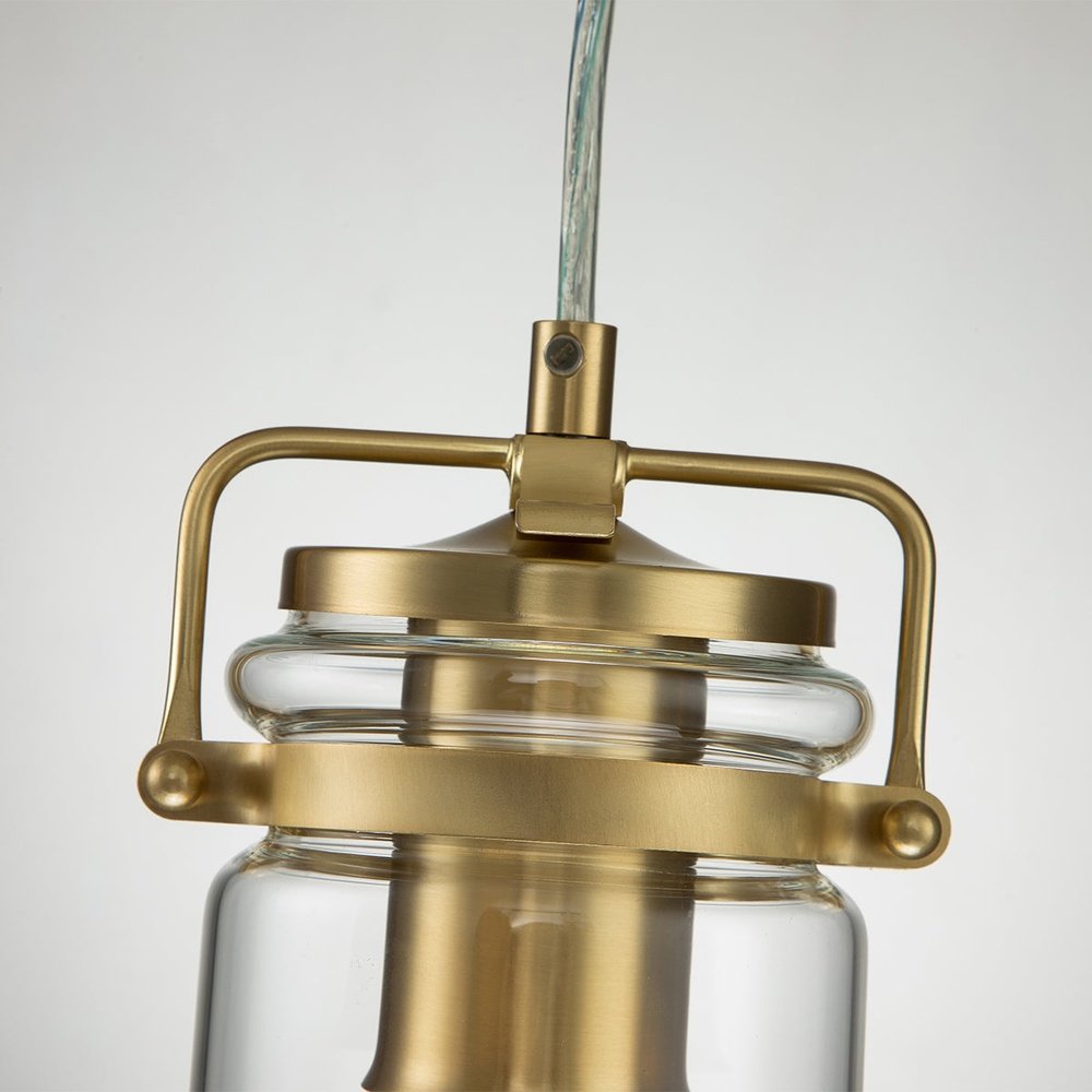 Kichler Brinley 1 Light Mini Pendant in Brass