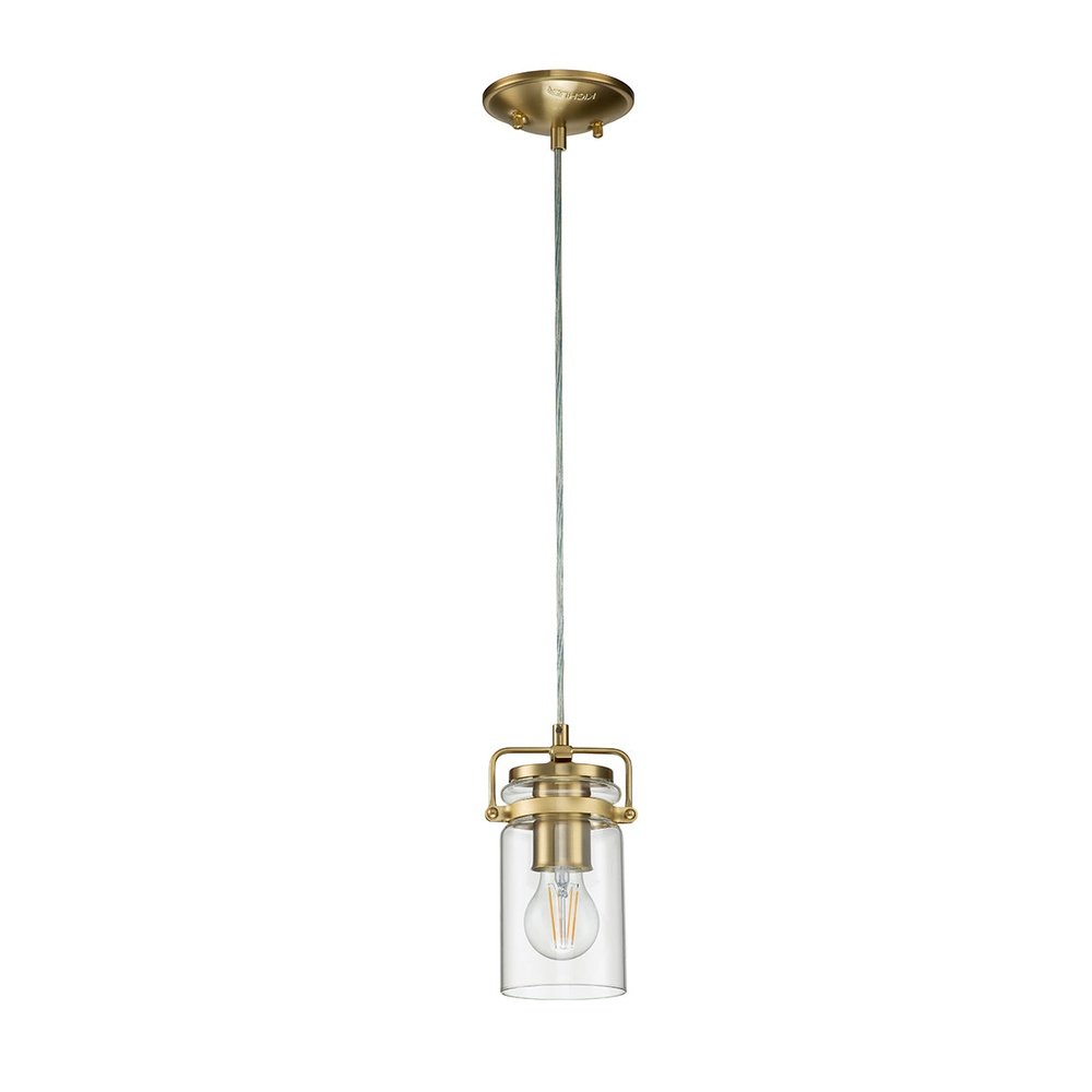 Kichler Brinley 1 Light Mini Pendant in Brass