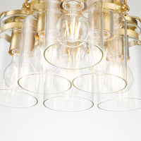 Kichler Brinley 6 Light Pendant Light in Brass