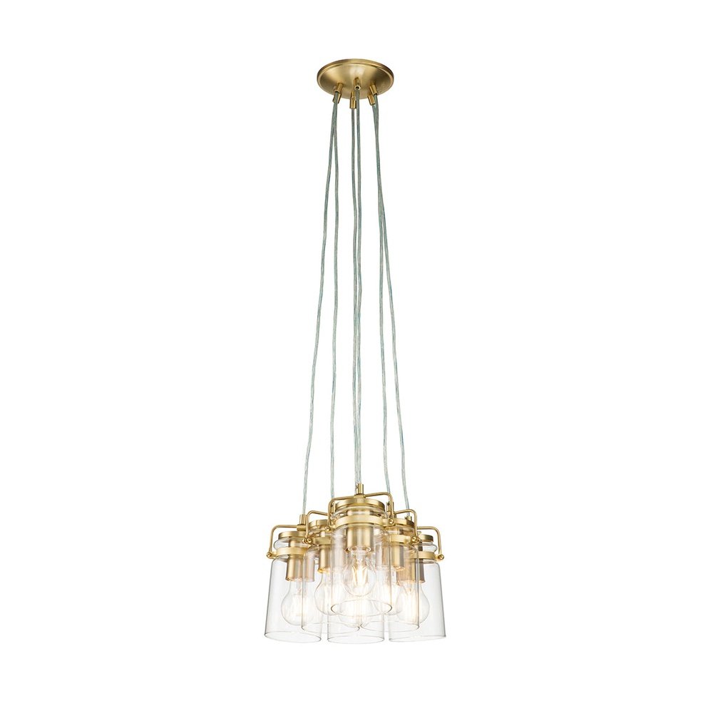 Kichler Brinley 6 Light Pendant Light in Brass