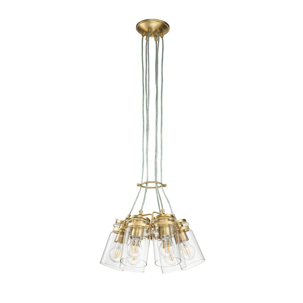 Kichler Brinley 6 Light Pendant Light in Brass