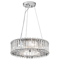 Elstead Crystal Skye 6 Light Pendant Chrome