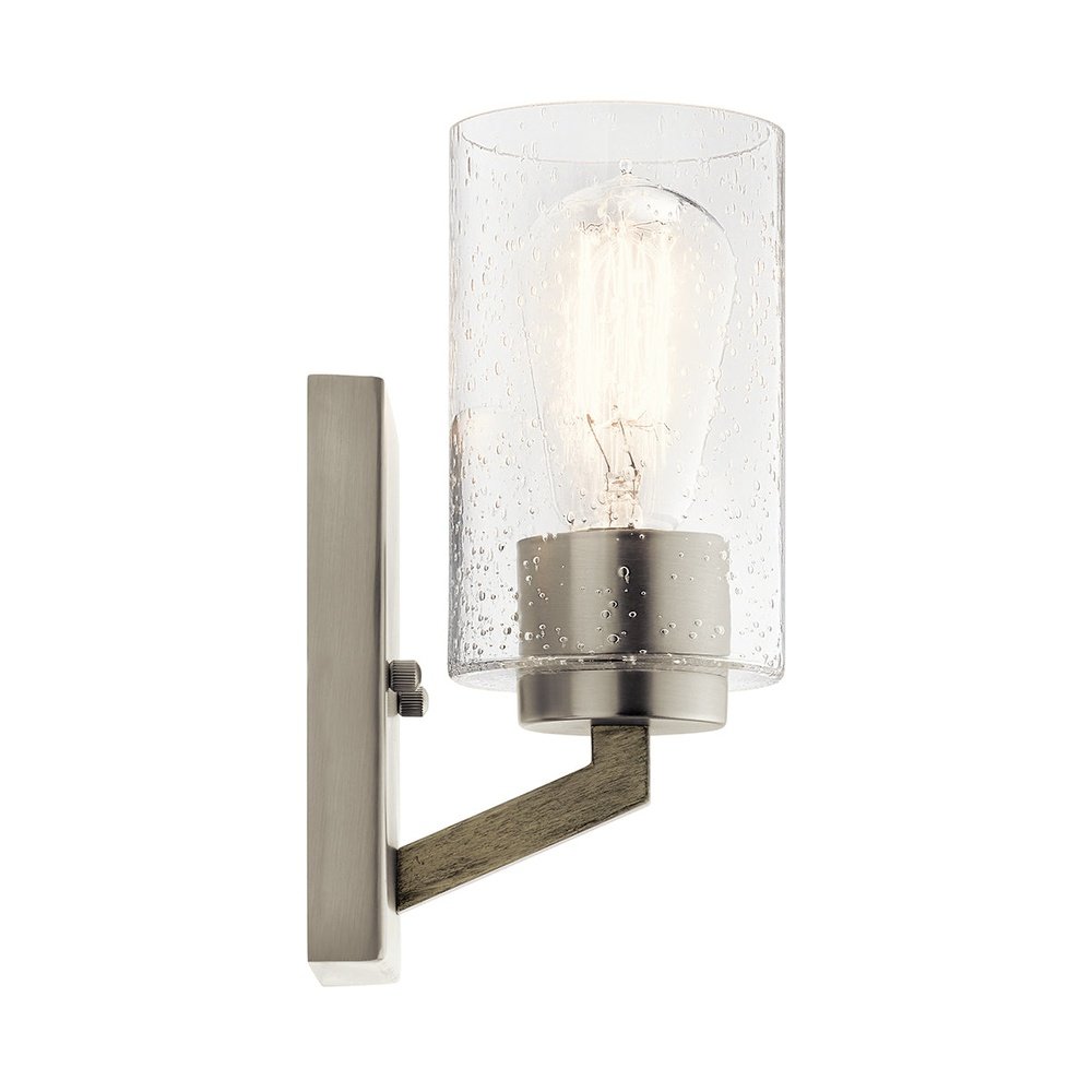 Kichler Deryn 1 Light Wall Light in Antique Grey