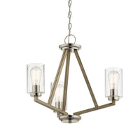 Kichler Deryn 3 Light Chandelier in Antique Grey