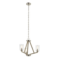 Kichler Deryn 3 Light Chandelier in Antique Grey