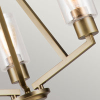 Kichler Deryn 3 Light Chandelier in Naturla Brass