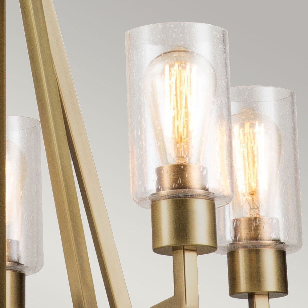 Kichler Deryn 5 Light Chandelier in Brass