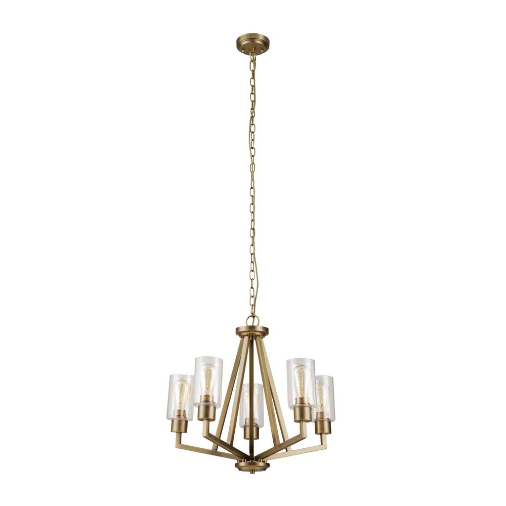 Kichler Deryn 5 Light Chandelier in Brass