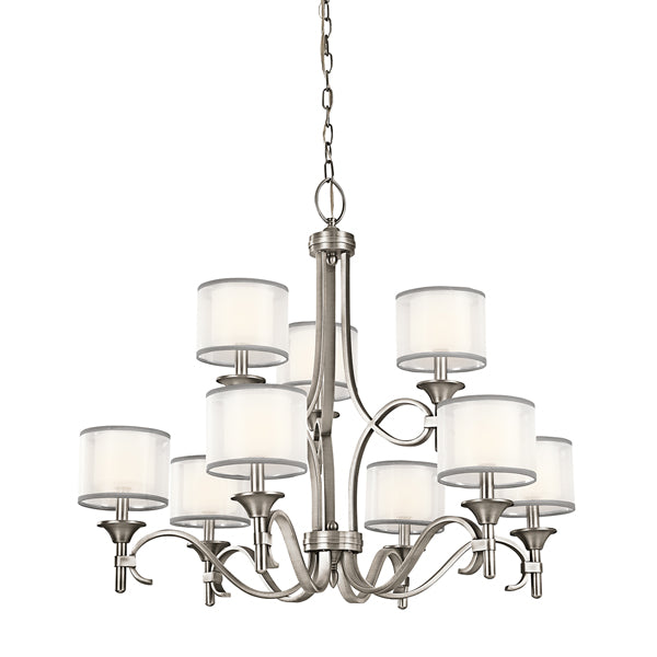 Lacey 9 Light Chandelier - Antique Pewter Elstead 1