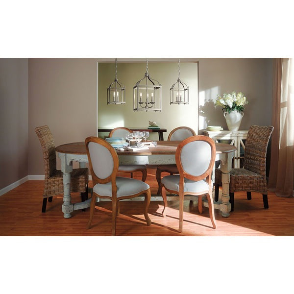 Larkin 3 Light Pendant Light - Brushed Nickel Elstead 4