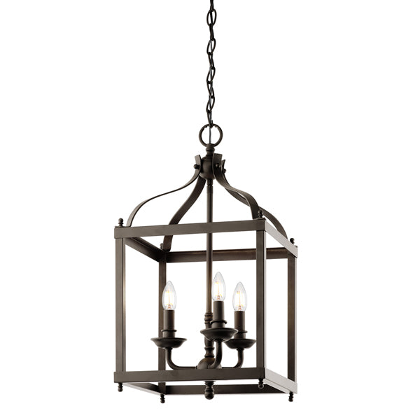 Elstead Larkin 3 Light Pendant Olde Bronze