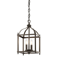 Elstead Larkin 2 Light Pendant Olde Bronze