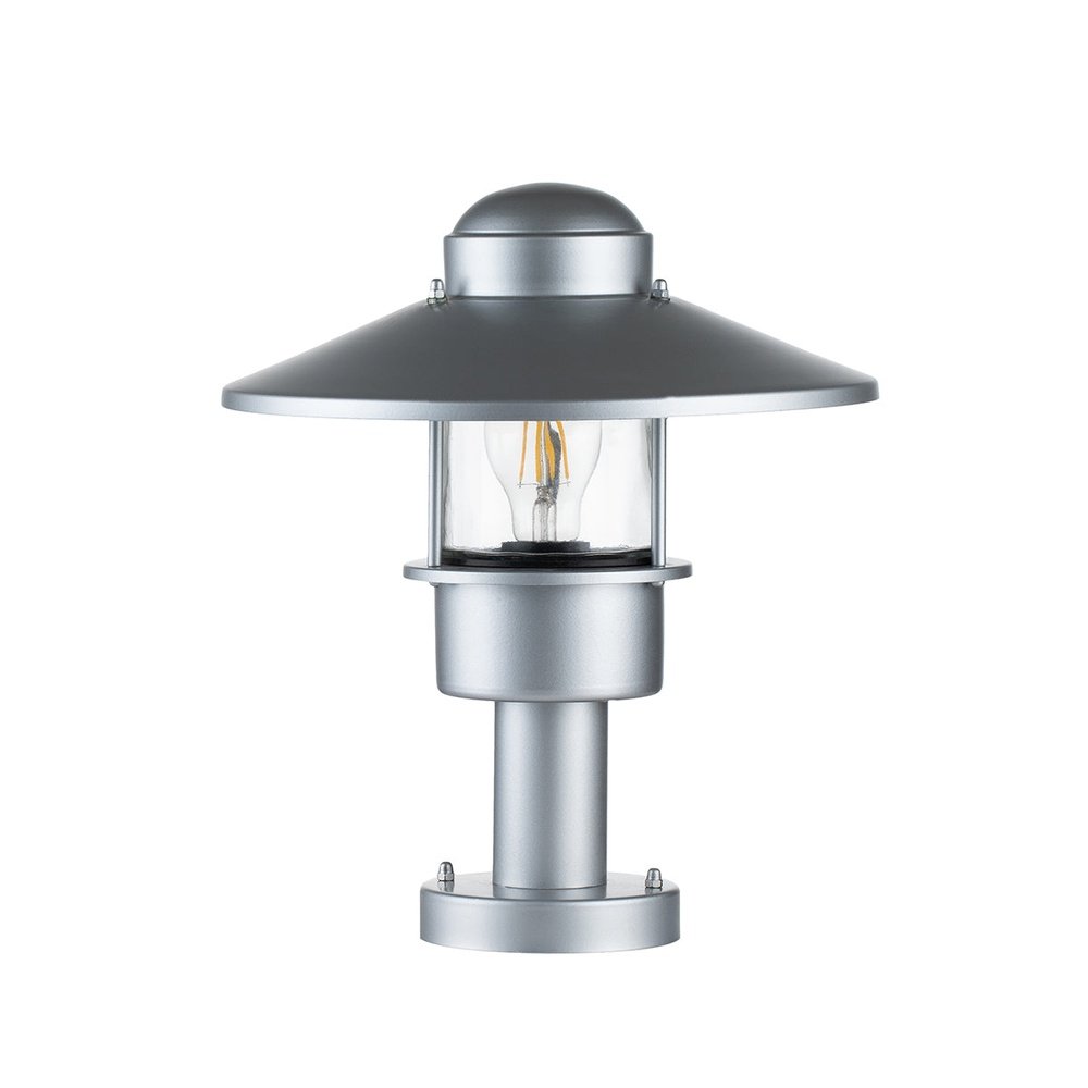 Elstead Lighting Klampenborg 1 Light Pedestal Light in Silver