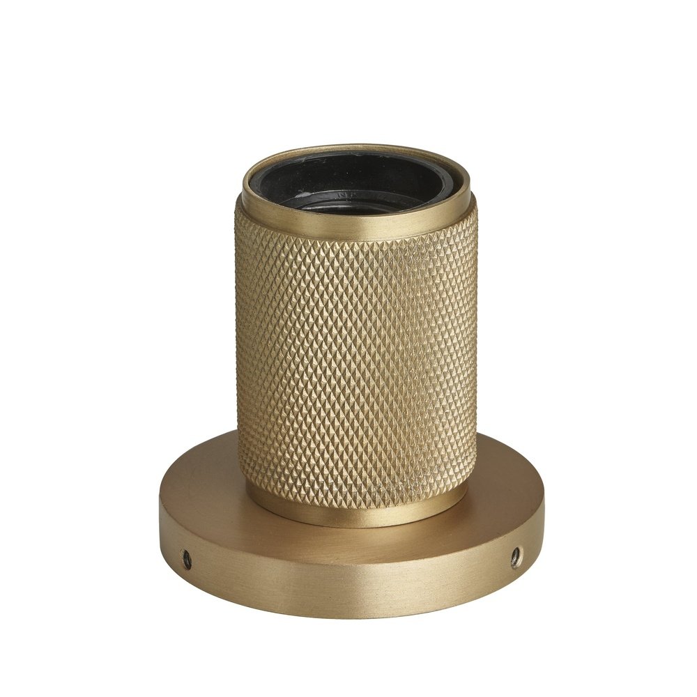 Industville Knurled Edison Spotlight Light in Brass