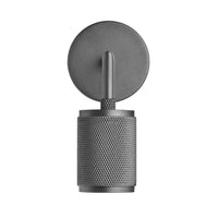 Industville Knurled Edison Wall Light in Pewter