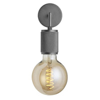 Industville Knurled Edison Wall Light in Pewter