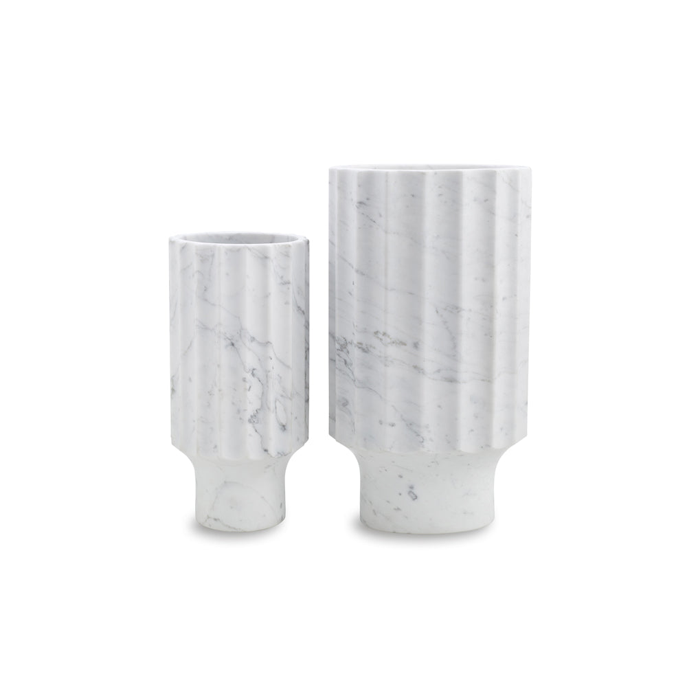 Liang & Eimil Marmo Ii Natural White Vase