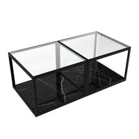 Liang & Eimil Tamon Coffee Table Black Marble Set of Two