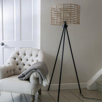 Garden Trading Hampstead Floor Lamp in PE Bamboo